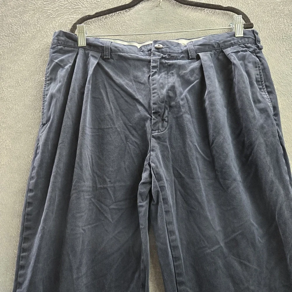Polo Ralph Lauren Men Pants 36/34 Blue Chino Twill Pleated‎ Classic 30.5